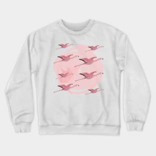 Just Flying Flamingos Crewneck Sweatshirt